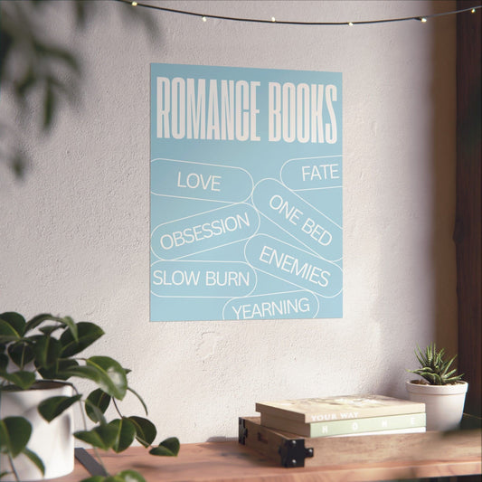 Romance Tropes - Powder Blue - Poster